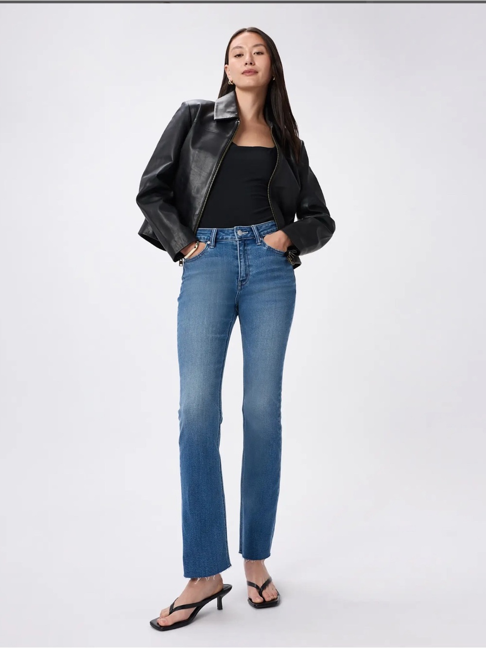 Quince Bella Stretch Kick Flare Jeans